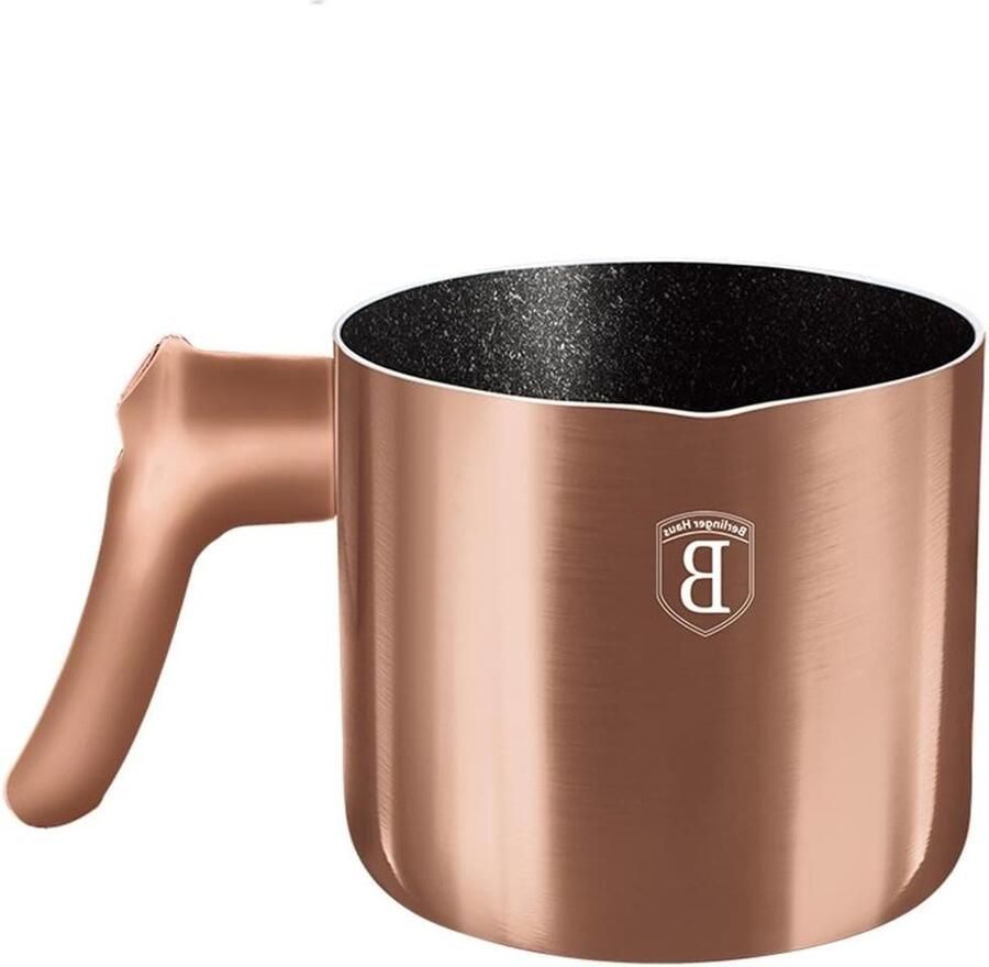 Melkpan met Anti-aanbaklaag Steelpan Melk Koken Melk Turbo Induction Systeem 1.2 Liter Rosé Goud