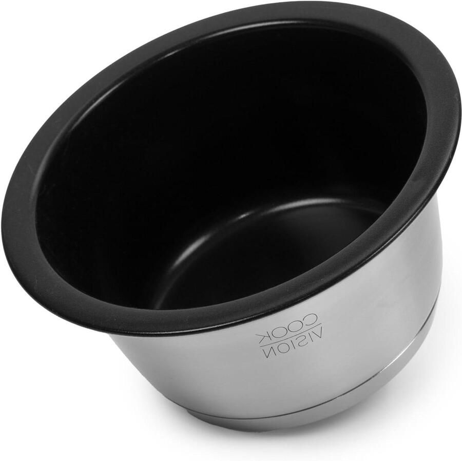 Melkpan Roestvrij Staal Kookpan Klein Warme Dranken Maken Stapelbaar Ontwerp 16 cm Diameter Chroom