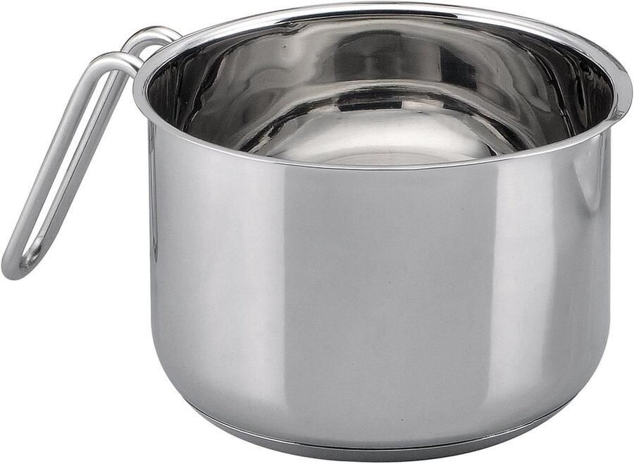Melkpan Roestvrij Staal Steelpan Klein Koken Ingrediënten Energiebesparende Basis 1.8 Liter Zilver