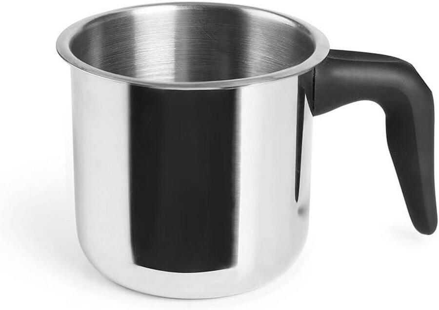 Melkpan Steelpan Inductie Koken en verwarmen Roestvrij staal 10 cm Zilver