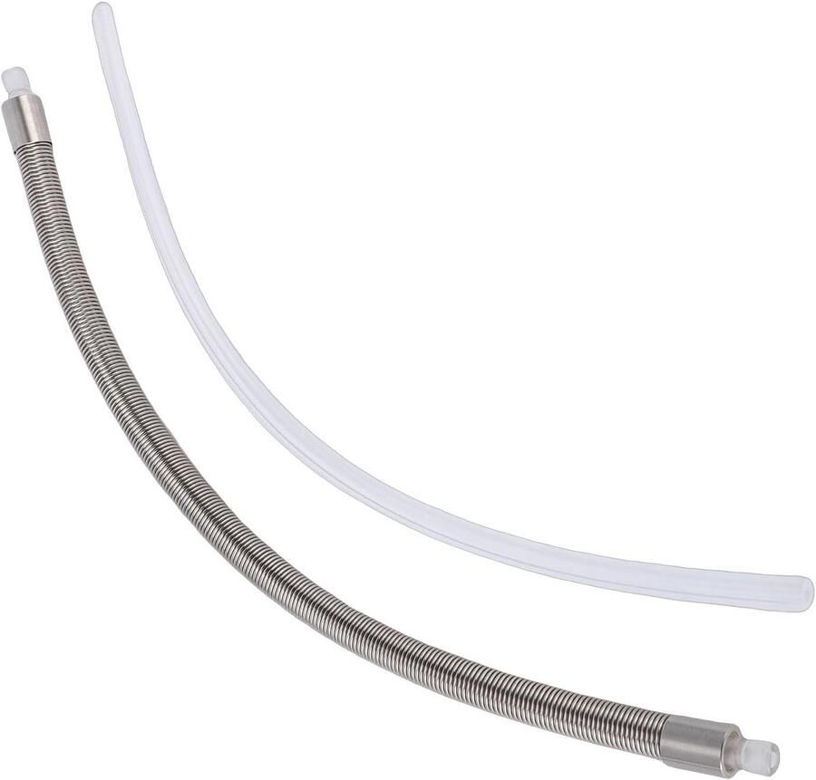 Melkpijp met Adapter Melkslang Koffiemachine Koffie Maken Roestvrij Staal en PC 19x10x1 cm HP3-adapter