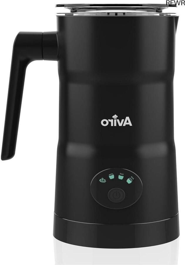Elektrische Melkopschuimer Koffie Specialiteiten Maken 4-in-1 Multifunctioneel 350 ml Zwart