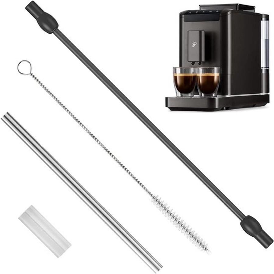 Melkslang en Reinigingsborstelset voor Koffiemachine EQ6 RVS Compatibel Onderhoud Langere Levensduur Optimale Smaak Handig Gebruik