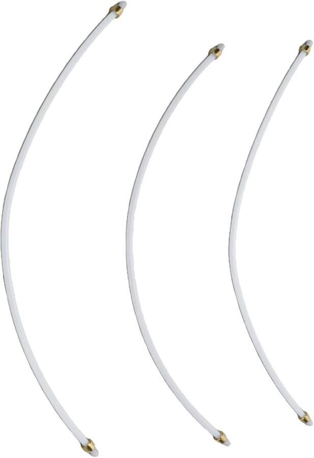 Melkslang Koffiezetapparaat Opschuimslang Vervanging Intern Onderhoud Voedselveilig PTFE 300 mm Zilver