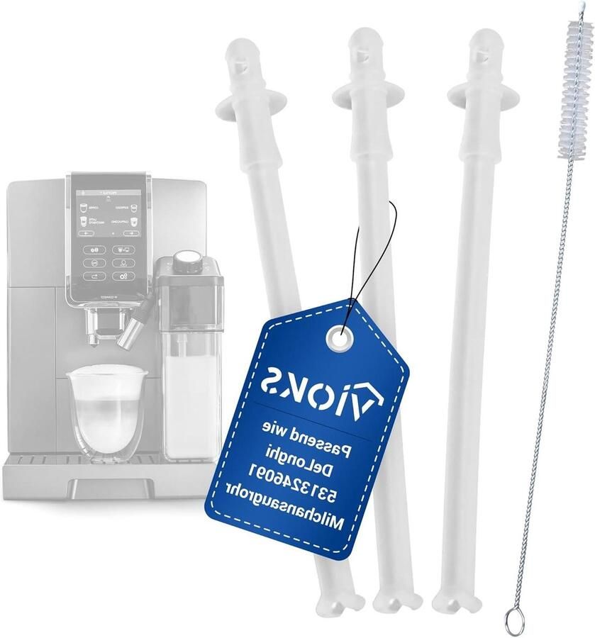 Melkslang Reinigingsset Koffie Accessoires Koffiezetapparaat Onderhoud Hoge Kwaliteit Rubber 3 Stuks Transparant