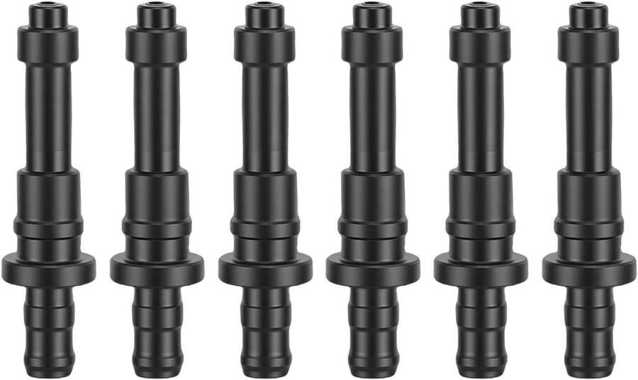 Melkslangaansluiting Melkpijp connector Koffiezetapparaat Onderhoud Brede Compatibiliteit 6 Stuks Zwart