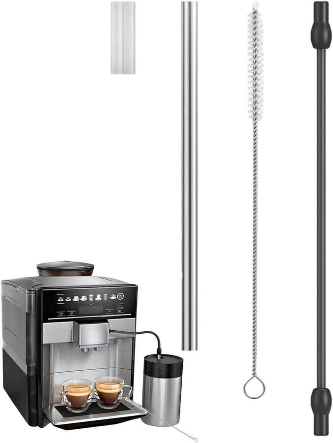 Melkvervangingsslang Opklopper Accessoires Melkopschuimen Aanpasbare Lengte 1 Set Zilver