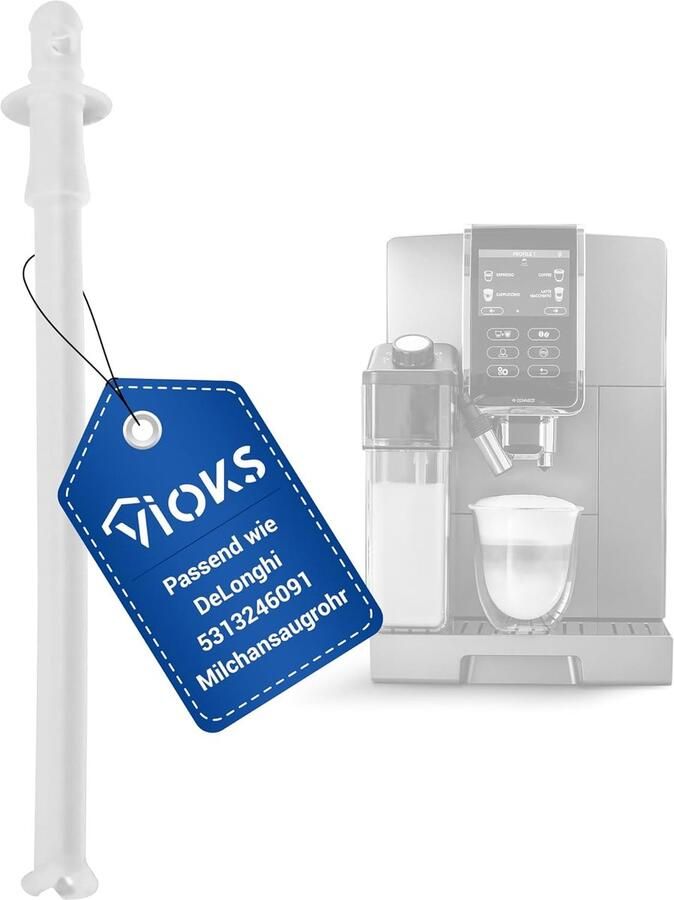Melkzuigbuis 153 mm Vervanging voor Volautomatische Koffiemachines Transparante Slang