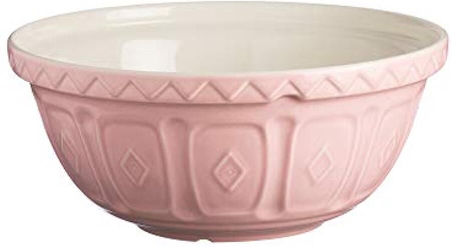Mengkom 26 cm Roze Hoogwaardig Aardewerk Deegkom voor Brood Taart en Pizza