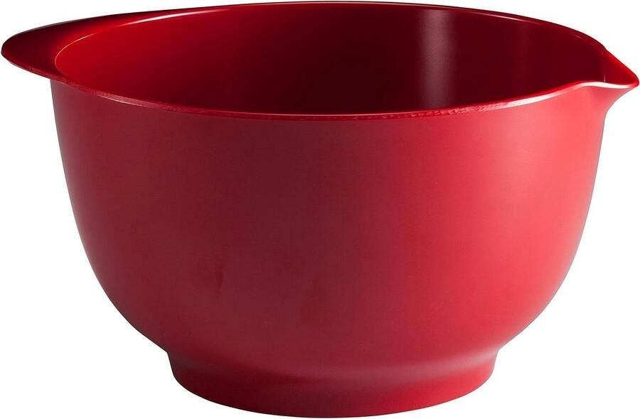 Mengkom Beslagkom Keuken Bakken en Mixen Antislip Bodem 3 Liter Rood