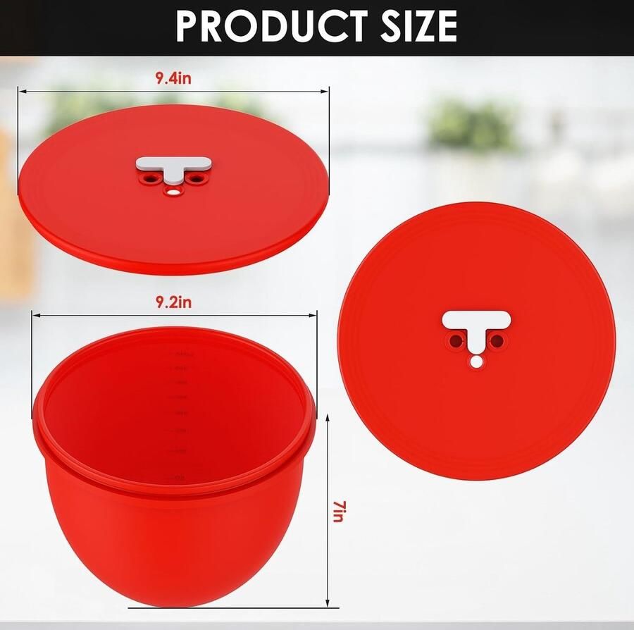 Mengkom Deksel Keukenmachine Accessoire Deeg Fermenteren Met Ontluchtingsventiel 5QT Kom Wit