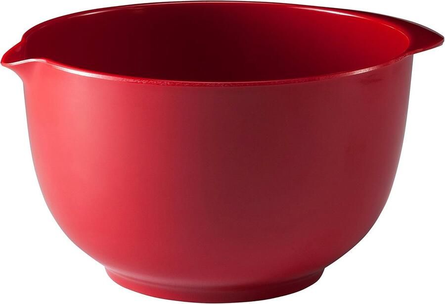 Mengkom Keuken Kom Bakken en Mixen Antislip Ring Bodem 2.5 Liter Rood