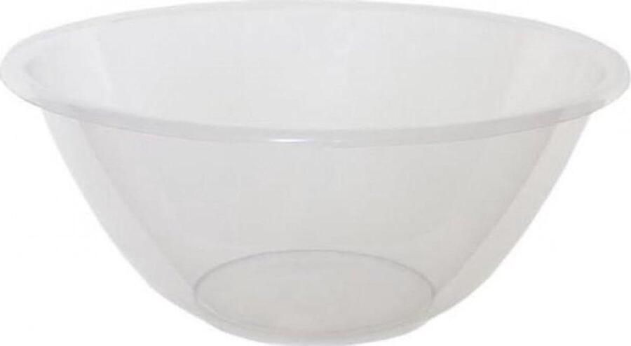 Mengkom Keukenkom Plastic Bakken en Mixen Magnetron Vaatwasserbestendig 4 Liter 25cm Transparant