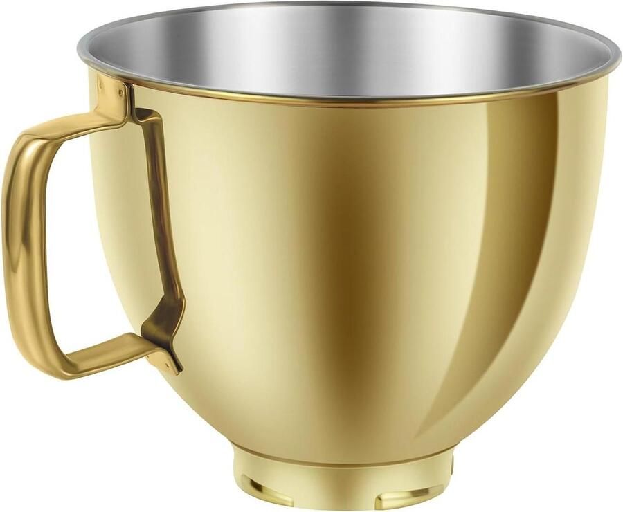 Mengkom Roestvrij Staal Keuken Accessoire Bakken en Mixen Food Grade Materiaal 5 Quart Goud