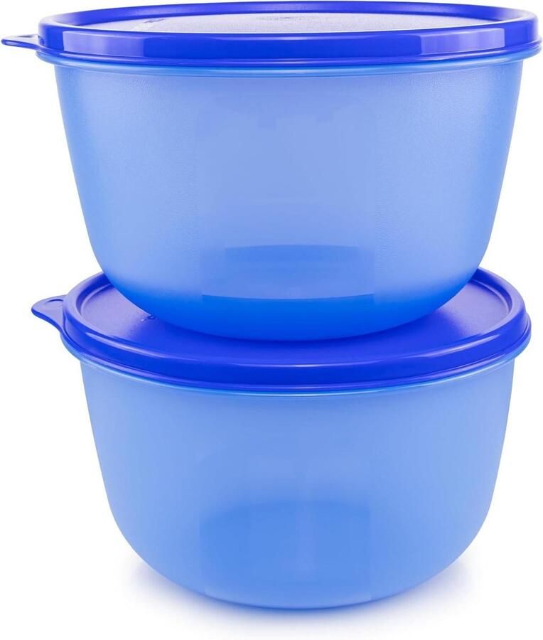 Mengkom set Slakom bakkom Keukenwerkzaamheden Vaatwasmachinebestendig 2 x 19 liter Blauw