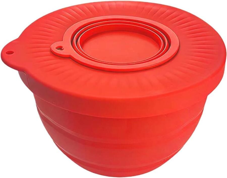 Mengkom spatbescherming Mixer deksel Schoon mengen 4-in-1 ontwerp 234 cm Rood