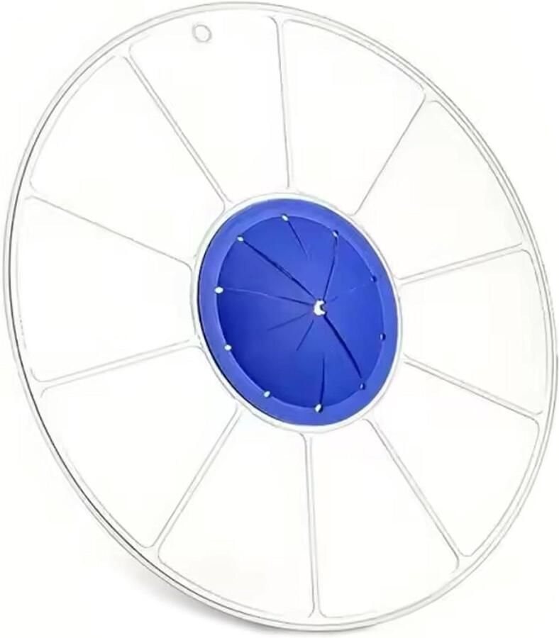 Mengkop Anti Splatter Spatbescherming Mixer Keuken schoonhouden Brede compatibiliteit 12 inch Blauw