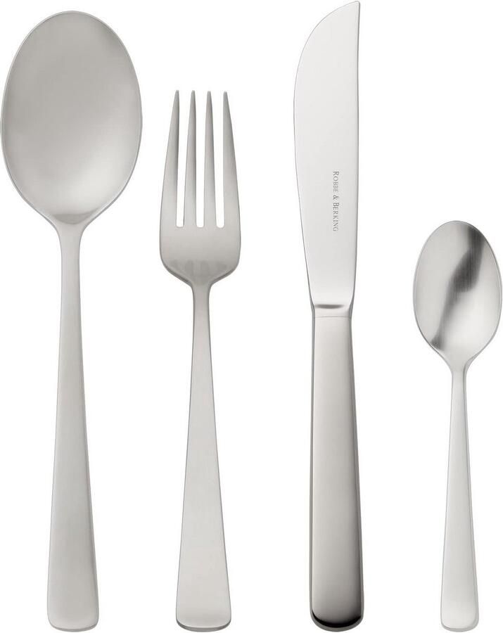 Menu Bestekset 4-delig RVS Mat Geborsteld