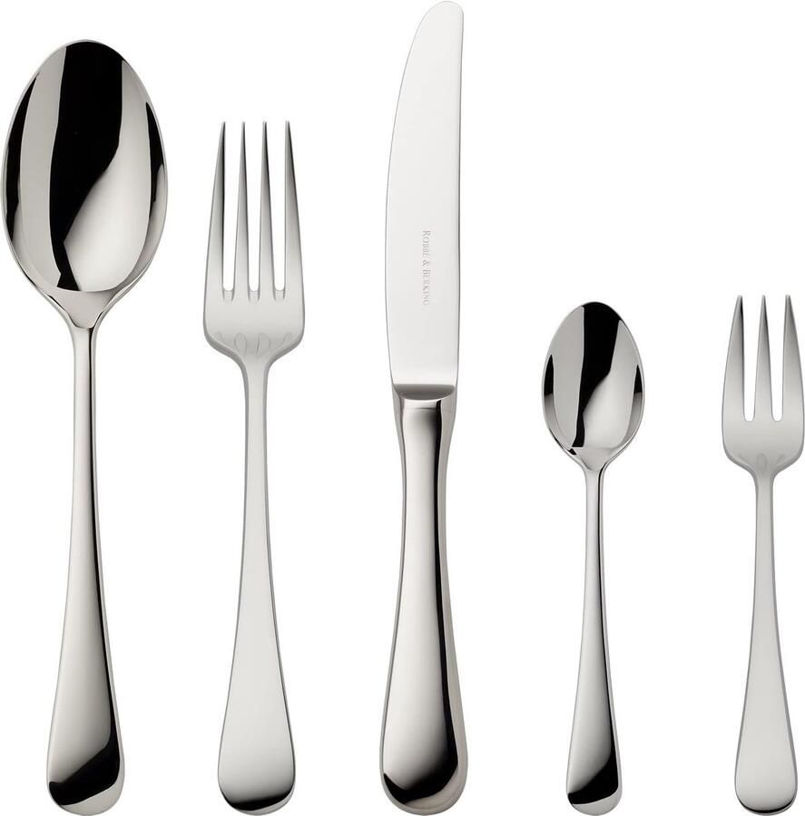 Menu Bestekset Eetgerei Set Tafeldekken Roestvrij Staal 5 Delen Zilverkleurig
