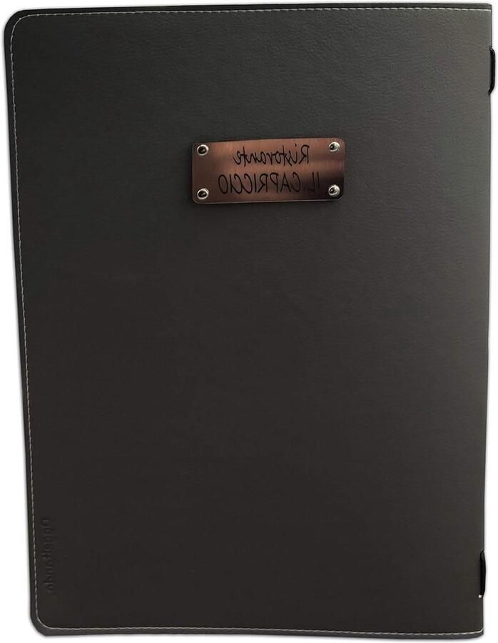 Menu Sets A4 Menu's Restaurant Gebruik Gratis Personalisatie 8 Stuks Zwart
