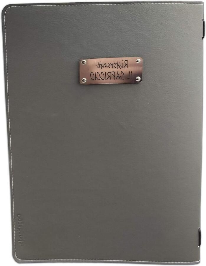 Menu A4 Menuhouders Horeca Presentatie Gratis Personalisatie Set van 12 Antraciet