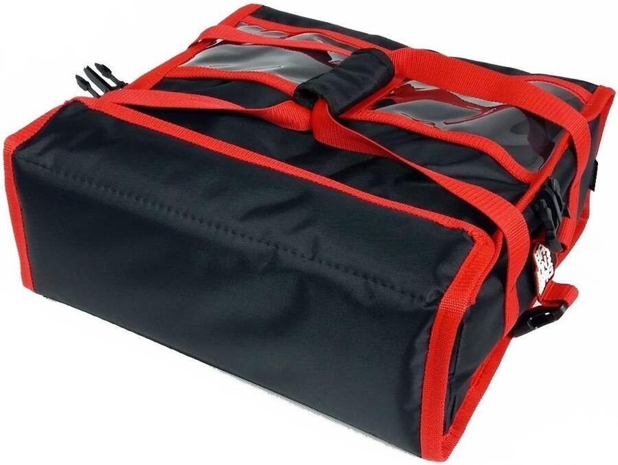 Professionele Pizza Bezorgtas XXL Zwart 2x 60x60cm