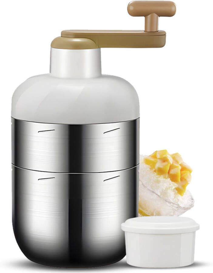 Met de hand bediende ijscrusher sneeuwkegelmachine Draagbare handmatige geschaafde ijsmachine met ijsbereiding voor sneeuwkegels slush geschaafd ijs Ijscrusher