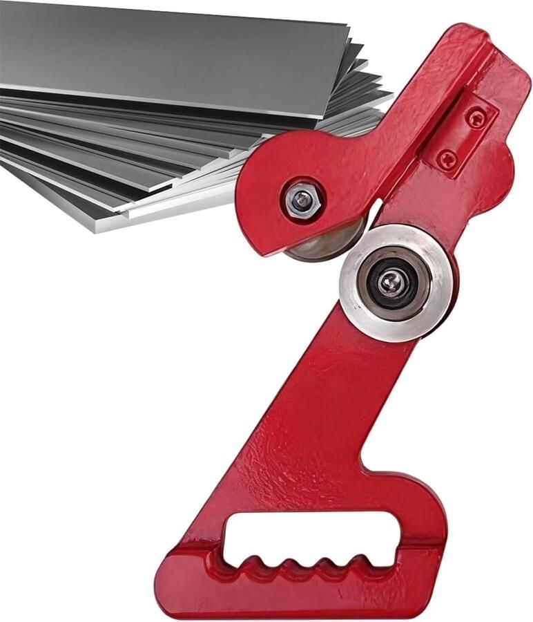 Metaalsnijmachine Metaalsnijder Plaatmateriaal Bewerken Dubbelwiel Snijder 19.6 cm Rood