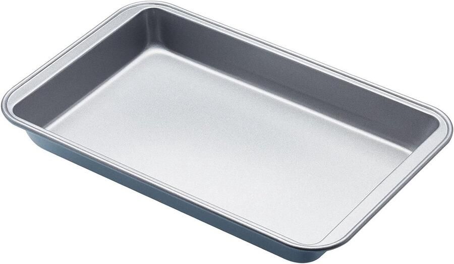 Metalen Bakplaat Bakvorm Braadslede Bakken en Braden Antiaanbaklaag 315 x 20 x 35 cm Zilver