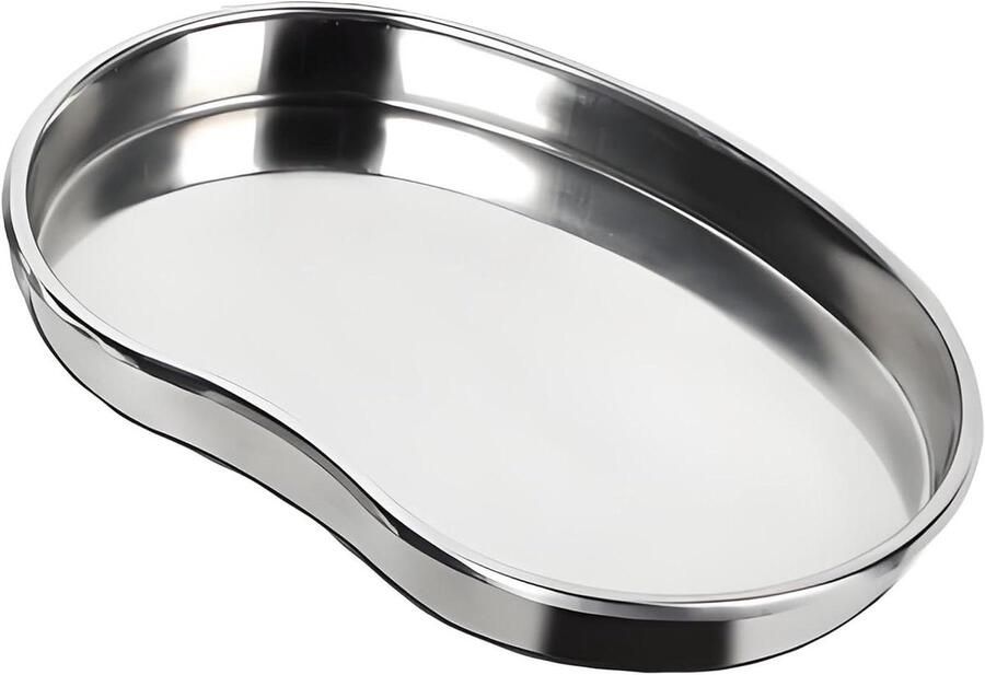 Metalen Bakplaat RVS Schaal Keuken Gebruik Hittebestendig Materiaal 20x13x2.5 cm Zilverkleurig
