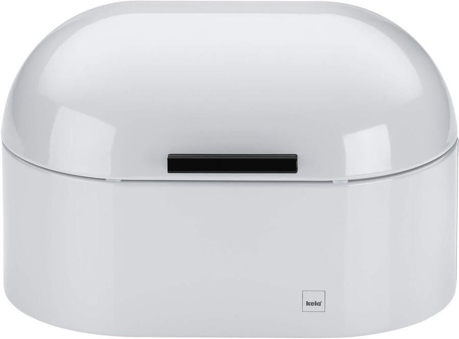 Metalen Broodtrommel Wit Ruim en Houdt Brood Vers tot Een Week