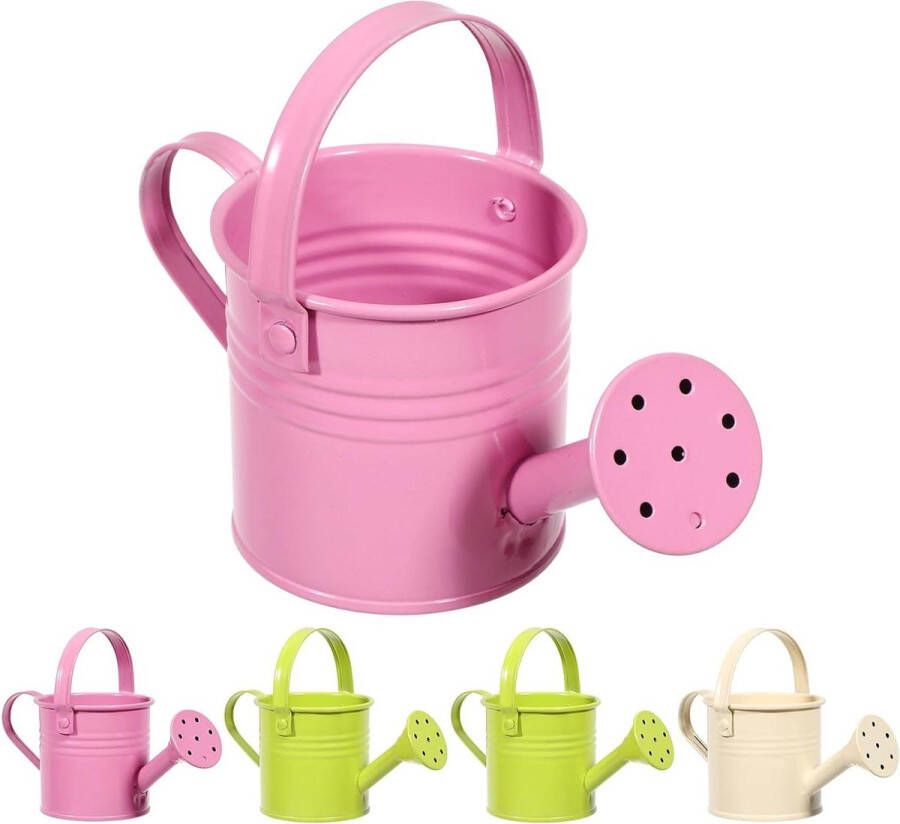 Metalen gieter voor kinderen 5 stuks kleine kinderen gieter irrigatie tin bewatering waterkoker voor tuin en huis planten en bloemen (gemengde stijl)