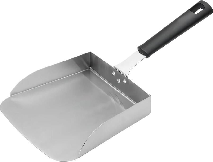 Metalen Grill Spatels Platte Kookgerei Barbecue en Keuken Hittebestendig Ontwerp 38.5 x 19 cm