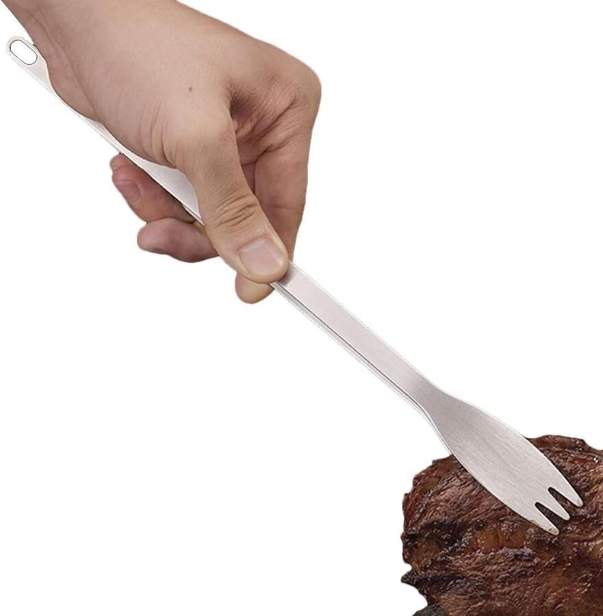 Metalen Grill Tang Barbecue Tang Keuken Veilig Voedsel Hanteren Hittebestendige Handgrepen 30 cm Zilver