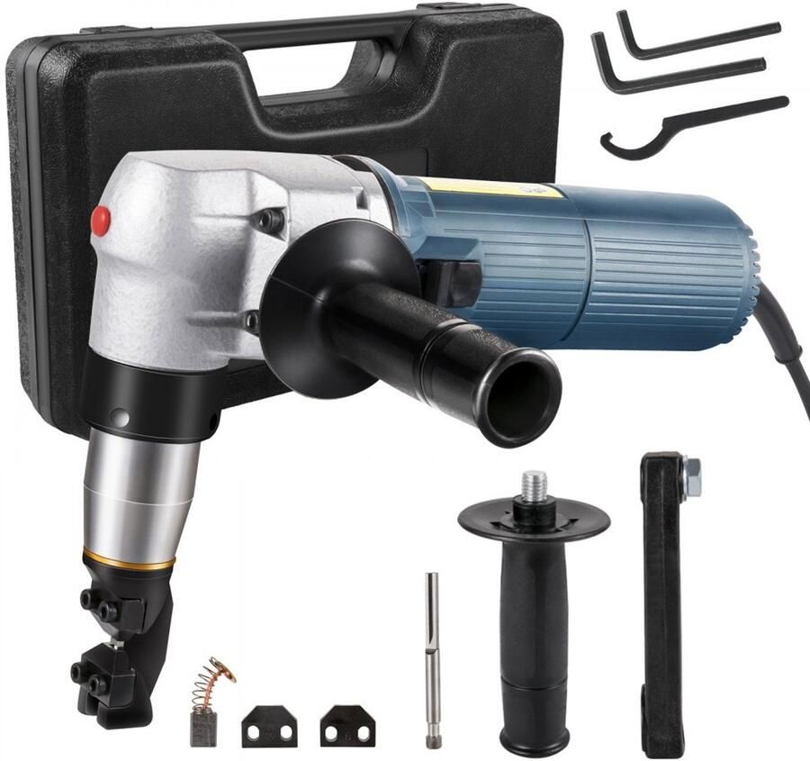 Metalen Knabbelschaar Elektrische Nibbler 625 W Draaibare 360° Kop Voor Staal En Aluminium Nauwkeurig En Braamarm Snijden Duurzame Metaallegering