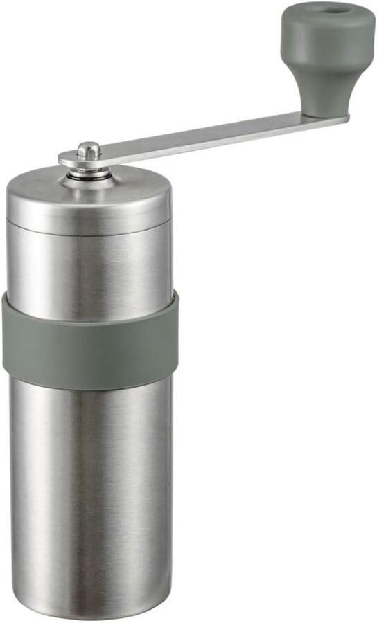 Metalen Koffiemolen Handmolen Koffie Verse Koffie Malen Compact RVS Ontwerp 17 g Zilver