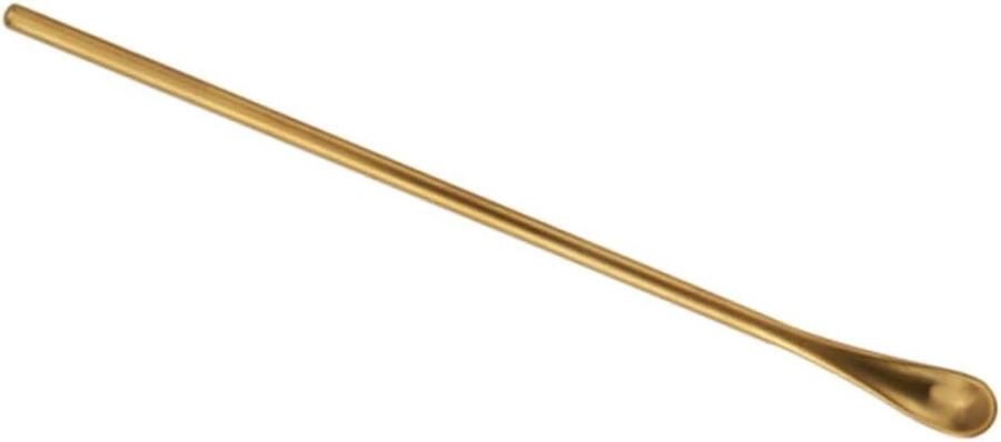 Metalen Lepels Espresso Lepel Dessert Lepel Serveren en Roeren Hoogglans Gepolijste Afwerking 22 cm Goudkleurig