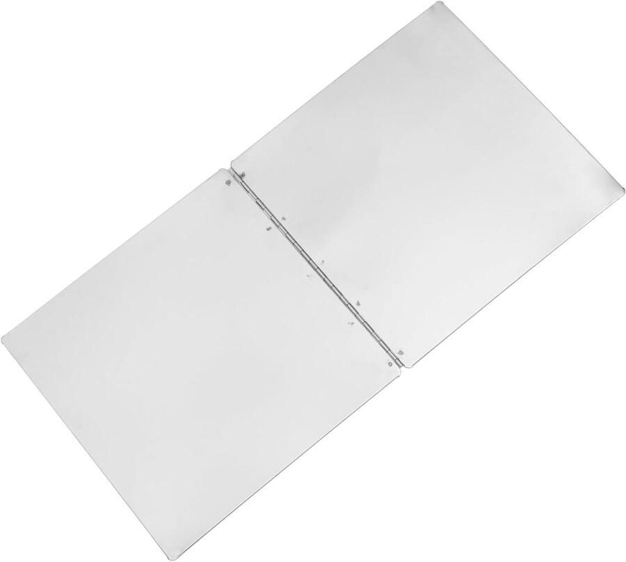 Metalen Spatscherm Pan Fornuis Spatbescherming Keuken Schoonhouden Herbruikbaar Hittebestendig 30 x 295 cm Zilver