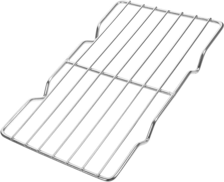 Metalen Spekrek Grillrek Bakrek Gelijkmatig Koken Roestvrij Staal 21.5 cm Zilver