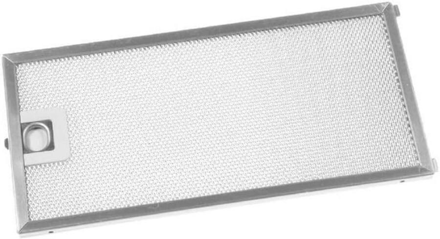Metalen vetfilter 124 x 254 mm voor afzuigkap Vervangingsfilter voor eenvoudige reiniging
