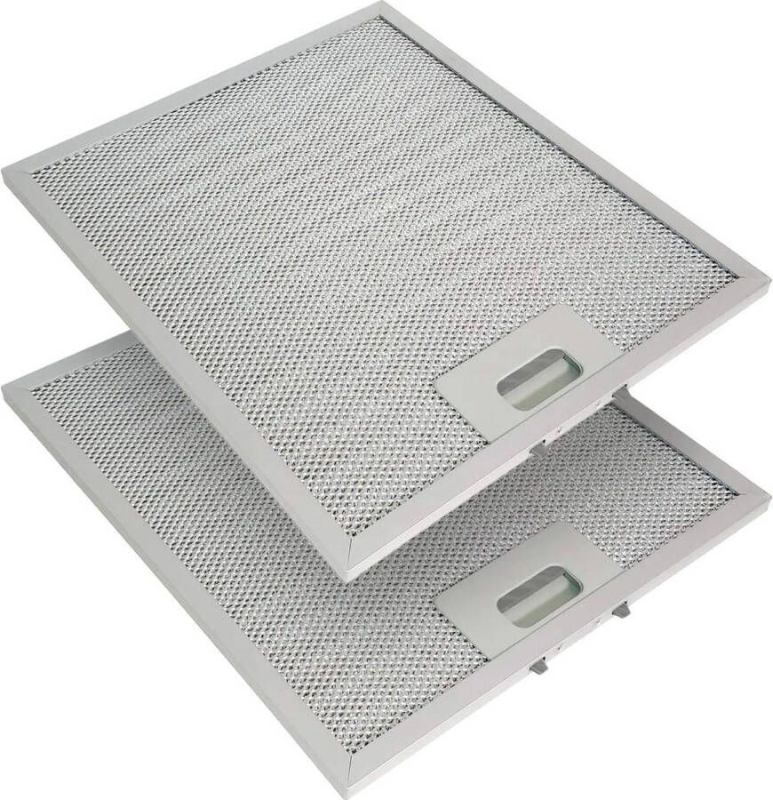 Metalen vetfilter 318 x 258 mm vetfilter met metalen rooster voor afzuigkappen keuken 2 stuks