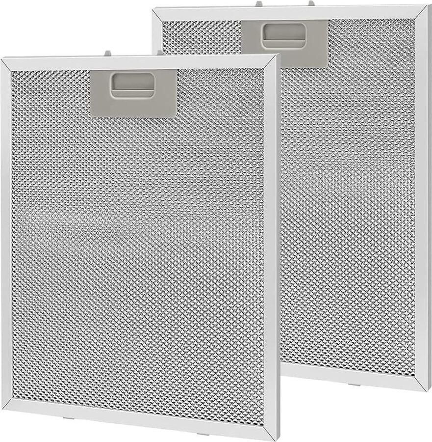 Metalen vetfilter 320 x 260 mm van aluminium wasbaar anti-vet afzuigkap accessoires zilver