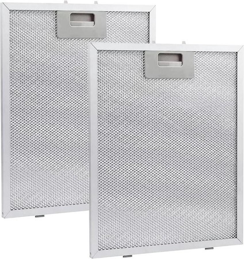 Metalen Vetfilters 2 stuks Universeel Afzuigkap Filter 320x260 mm Voor Keukenafzuigkappen