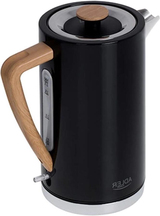 Metalen Waterkoker Elektrische Ketel Snel Water Koken Plat Verwarmingselement 17 liter Zwart