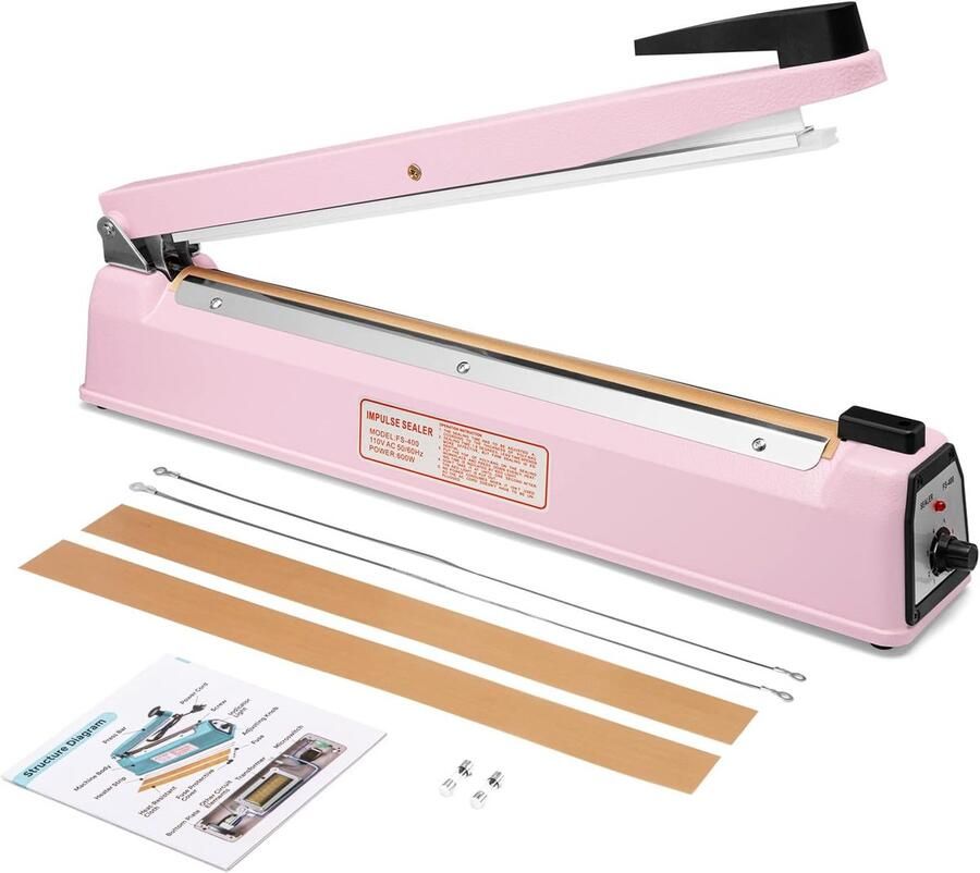 Metronic 16 Heat Sealer Roze Impuls Sealer