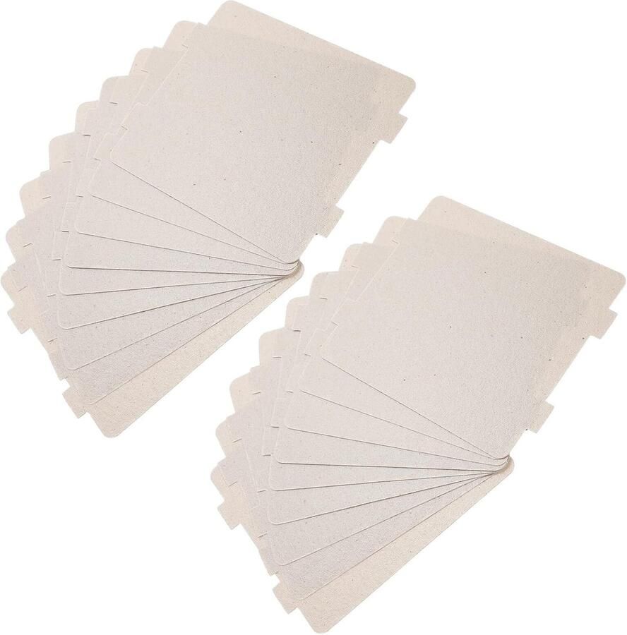 Mica Platen Magnetron Onderdelen Oven Beschermen Hittebestendig tot 600°C 20 stuks Beige