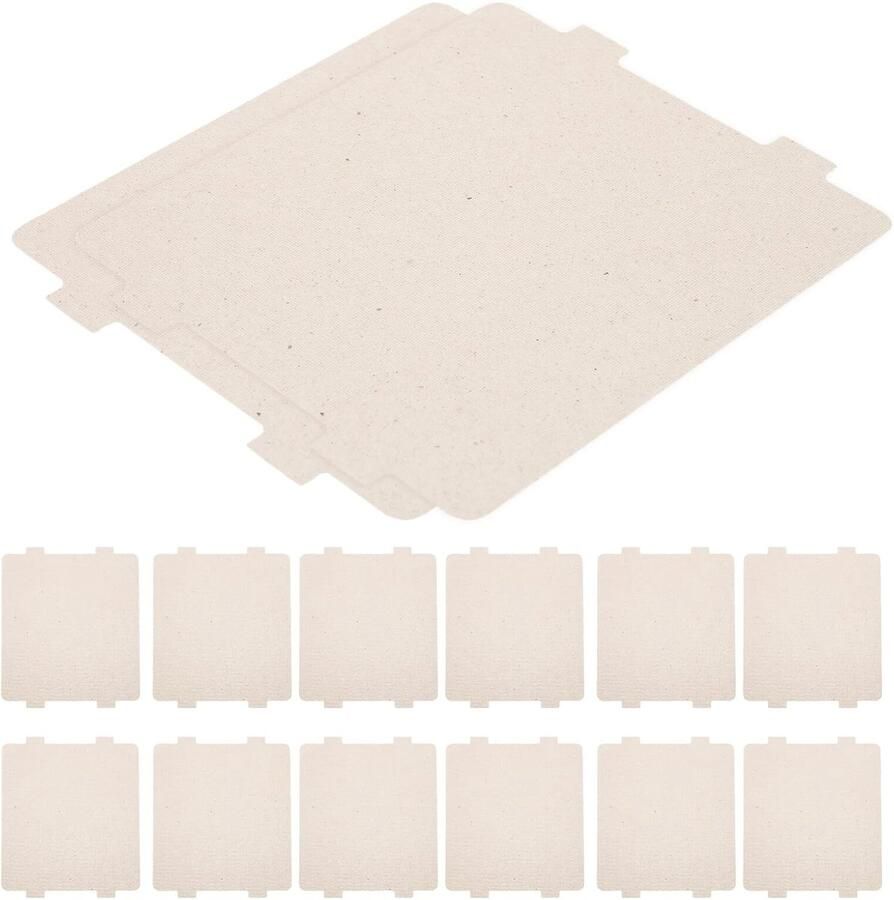 Mica Platen Oven Onderdelen Magnetron Reparatie Hittebestendig Tot 600°C Snijdbaar Formaat Beige