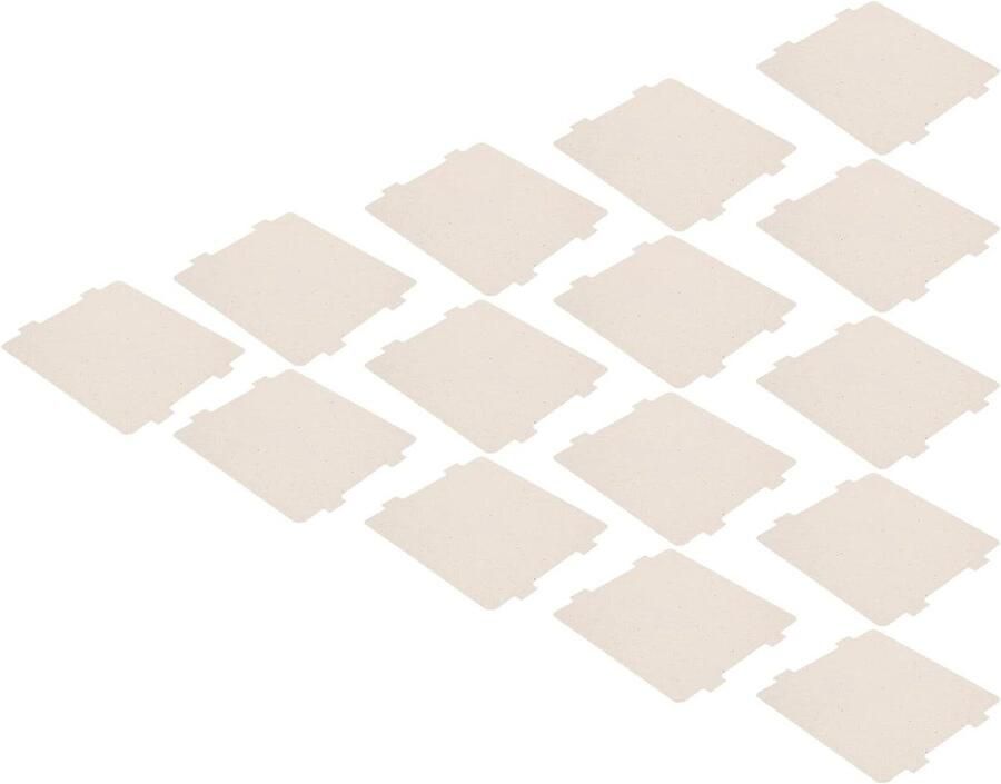 Mica Platen Oven Onderdelen Magnetron Reparatie Hoge Temperatuur Bestendig 20 Stuks Beige