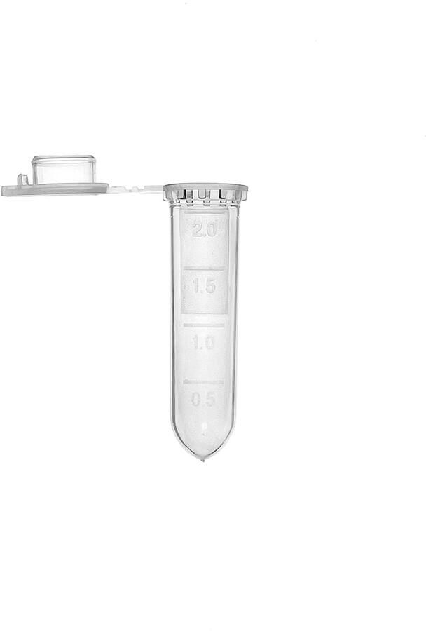 Microcentrifuge Buisjes Testbuisjes Vials Laboratorium Werk Afgestudeerd Snap Sluiting 2 ml Helder