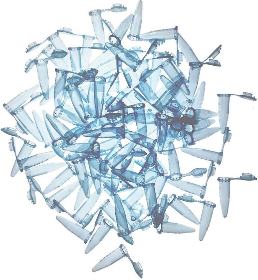 Microcentrifuge Buizen Reageerbuizen Sample Flesjes Laboratorium Werk Autoclaveerbaar Polypropyleen 1.5 ML Blauw